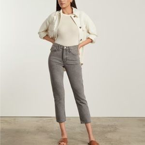NWT Everlane The 90’s Cheeky Crop Jean Acid Grey Size 28